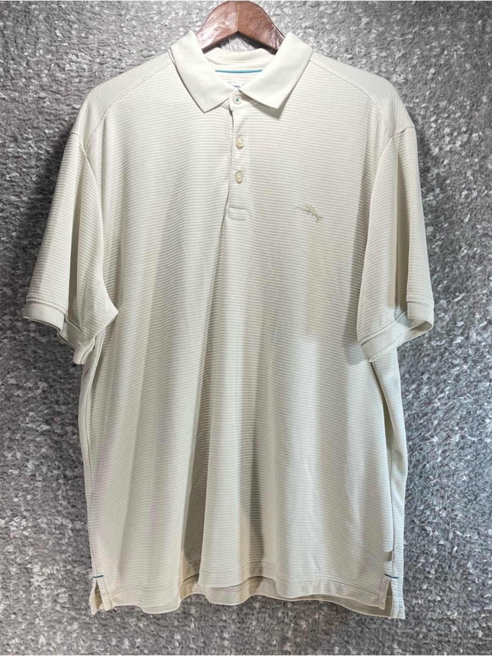 Tommy Bahama Island Zone Polo Shirt Mens Xl Tencel Polyester Short Sleeve Casual
